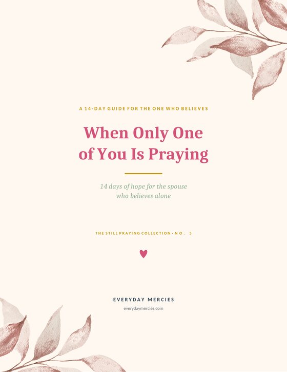 Cover of When Only One of You Is Praying, a 14-day devotional guide